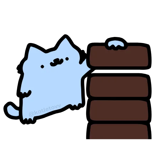 🧱 Эмодзи «NUB NUB CAT STICK» для Telegram