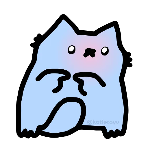 🥺 Эмодзи «NUB NUB CAT STICK» для Telegram