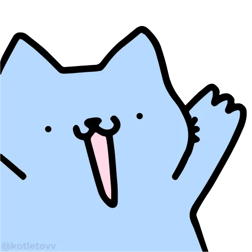 🥳 Эмодзи «NUB NUB CAT STICK» для Telegram
