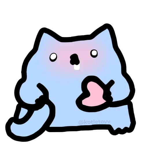 😍 Эмодзи «NUB NUB CAT STICK» для Telegram