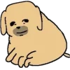 😔 Эмодзи «Nudaeng dog» для Telegram