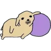 😊 Эмодзи «Nudaeng dog» для Telegram