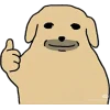 👍 Эмодзи «Nudaeng dog» для Telegram