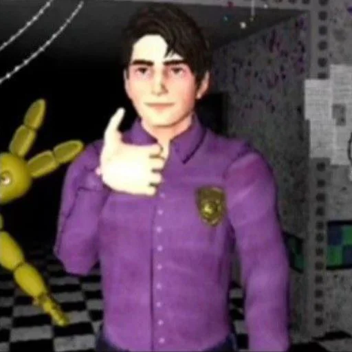 👍 Стикер «Michael Afton Five Nights At Freddy&;s» для Telegram