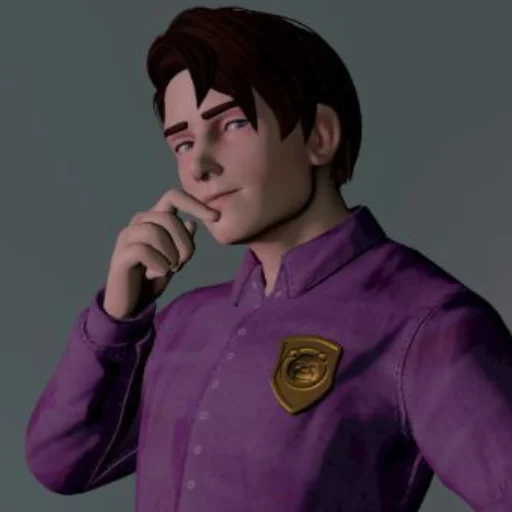 😼 Стикер «Michael Afton Five Nights At Freddy&;s» для Telegram