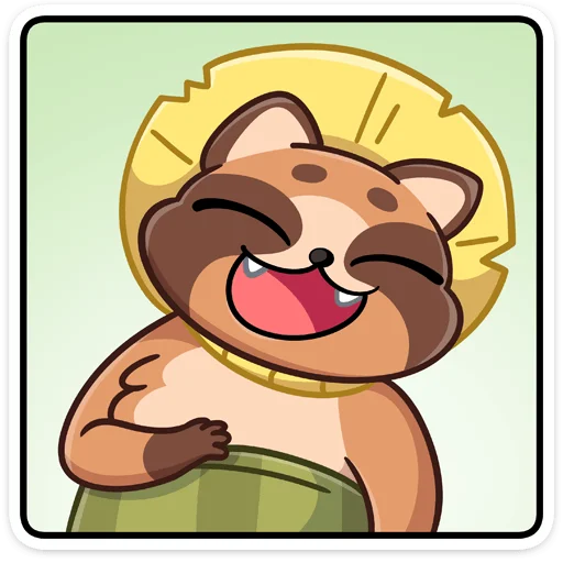 🤗 Стикер «Нуки» для Telegram