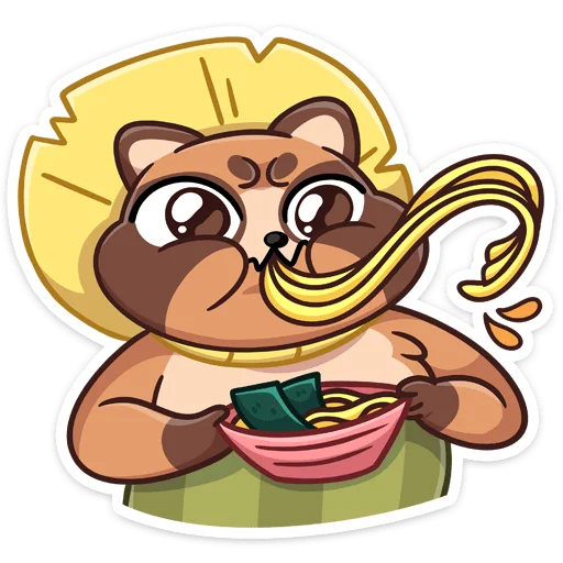 🍜 Стикер «Нуки» для Telegram