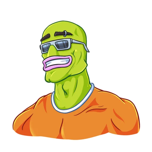 😎 Стикер «Pepe BTC» для Telegram