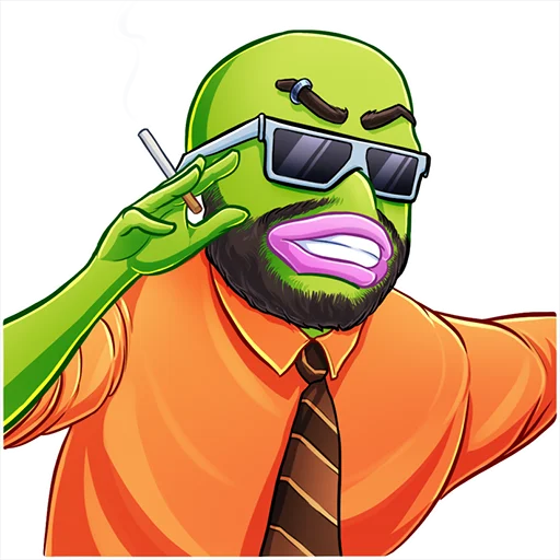 🤯 Стикер «Pepe BTC» для Telegram