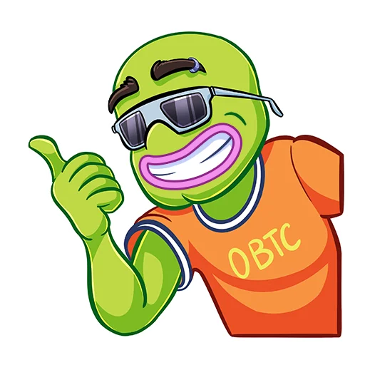 🤙 Стикер «Pepe BTC» для Telegram