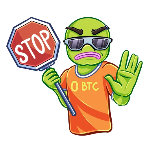 👎 Стикер «Pepe BTC» для Telegram