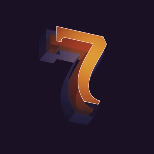7️⃣ Стикер «Lucky Seven» для Telegram
