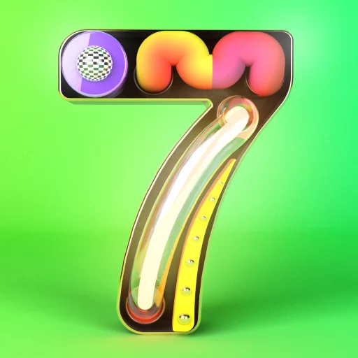 7️⃣ Стикер «Lucky Seven» для Telegram