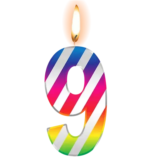 9️⃣ Стикер «Number Sets» для Telegram
