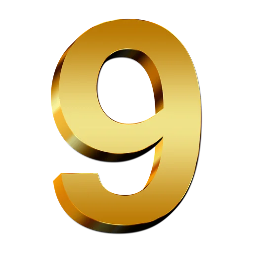 9️⃣ Стикер «Number Sets» для Telegram