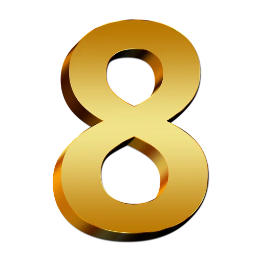 8️⃣ Стикер «Number Sets» для Telegram