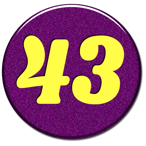 🔢 Стикер «Numbers 1 to 100» для Telegram