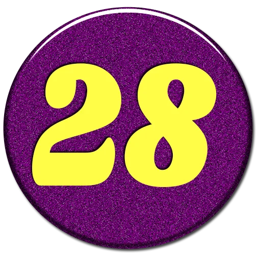 🔢 Стикер «Numbers 1 to 100» для Telegram
