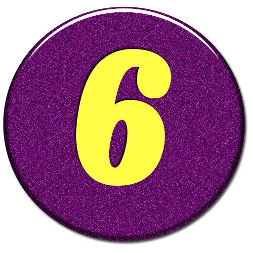 6️⃣ Стикер «Numbers 1 to 100» для Telegram