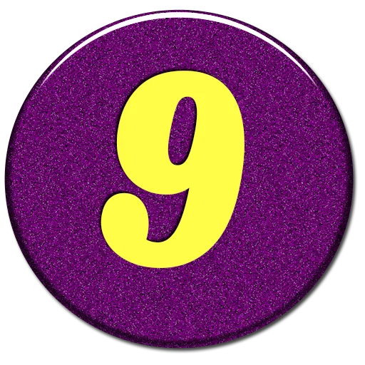 9️⃣ Стикер «Numbers 1 to 100» для Telegram