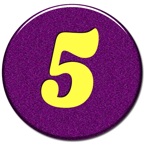 5️⃣ Стикер «Numbers 1 to 100» для Telegram