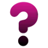 ❓ Эмодзи «Темно-розовые буквы, градиент» для Telegram
