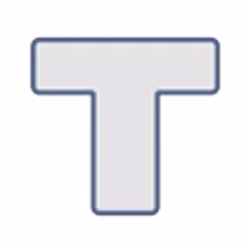 🔺 Эмодзи «Буквы в синей обводке» для Telegram