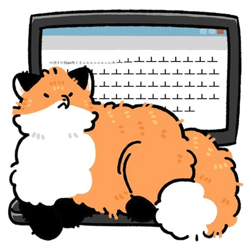 ⌨️ Стикер «Numsiri fox» для Telegram