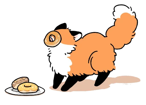 🍩 Стикер «Numsiri fox» для Telegram