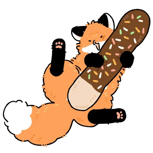 🍫 Стикер «Numsiri fox» для Telegram