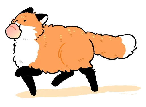 🍑 Стикер «Numsiri fox» для Telegram