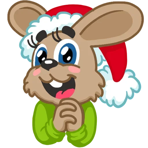 🐰 Стикер «Ну погоди, Новый Год!» для Telegram