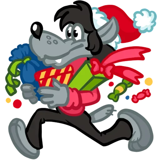 🎁 Стикер «Ну погоди, Новый Год!» для Telegram