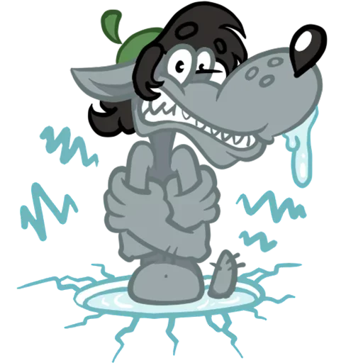 ❄ Стикер «Ну погоди, Новый Год!» для Telegram