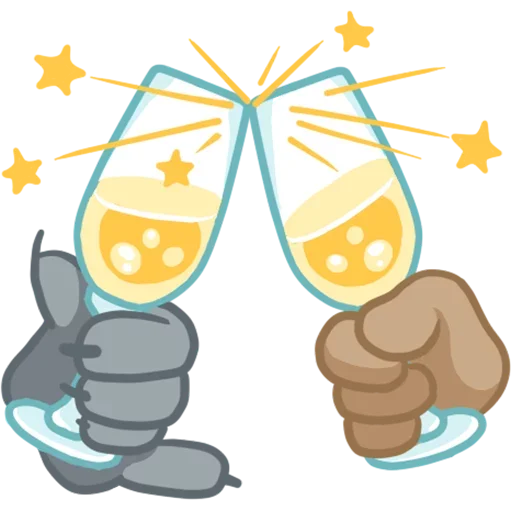 🥂 Стикер «Ну погоди, Новый Год!» для Telegram