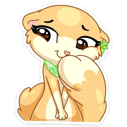 ☺️ Стикер «Рыжая Нура - стиль к Нуре» для Telegram