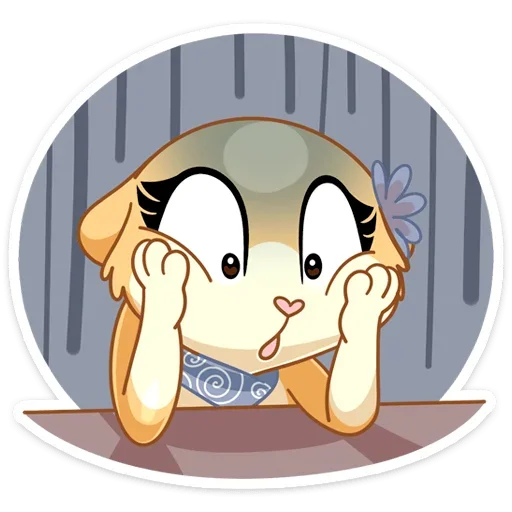😨 Стикер «Рыжая Нура - стиль к Нуре» для Telegram
