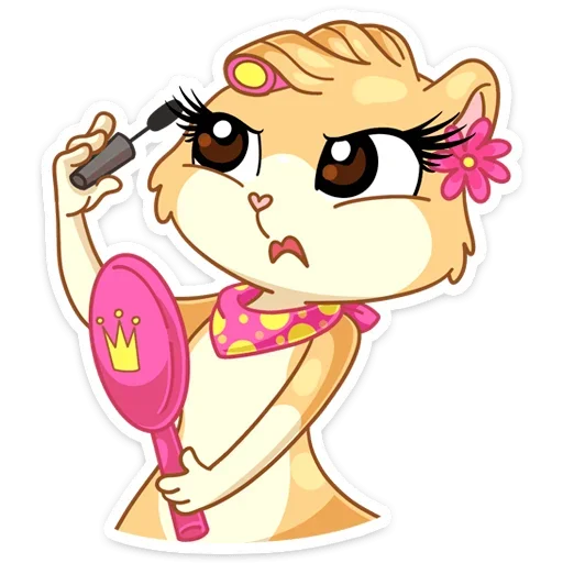 💅 Стикер «Рыжая Нура - стиль к Нуре» для Telegram