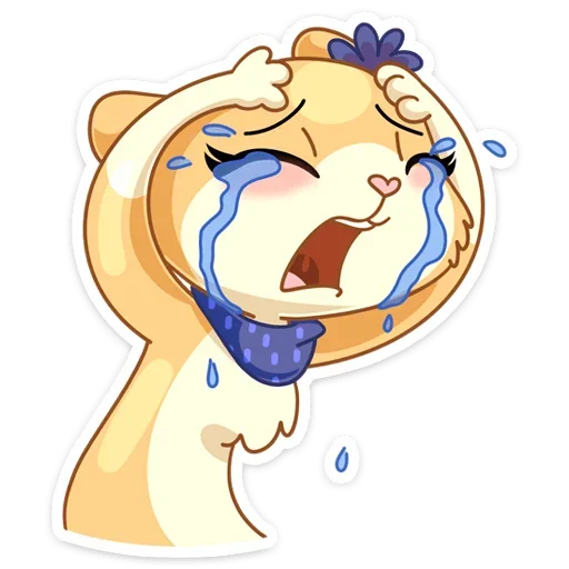 😭 Стикер «Рыжая Нура - стиль к Нуре» для Telegram