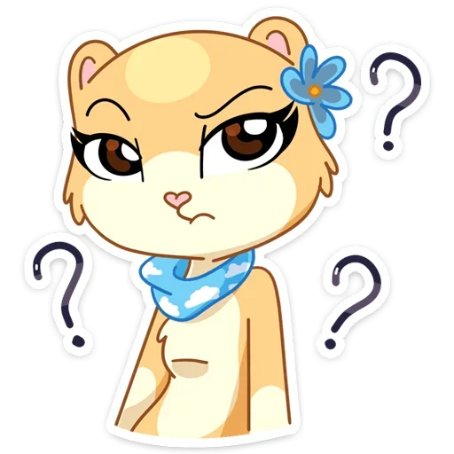 ❓ Стикер «Рыжая Нура - стиль к Нуре» для Telegram