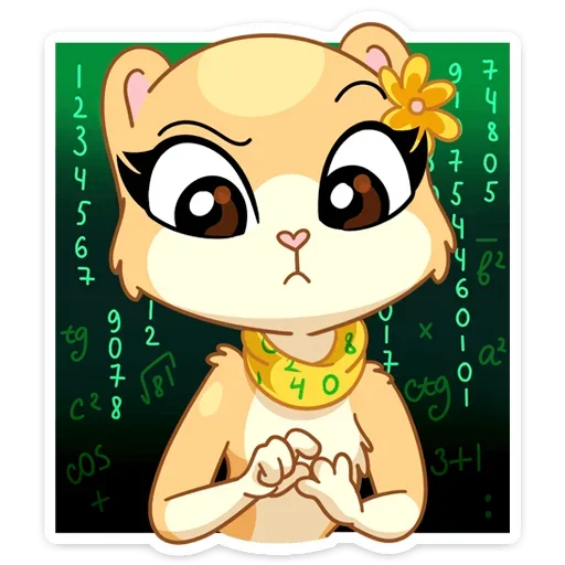 🤔 Стикер «Рыжая Нура - стиль к Нуре» для Telegram