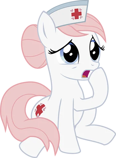 😧 Стикер «Nurse Redheart pack» для Telegram