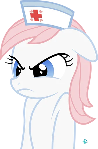 😠 Стикер «Nurse Redheart pack» для Telegram