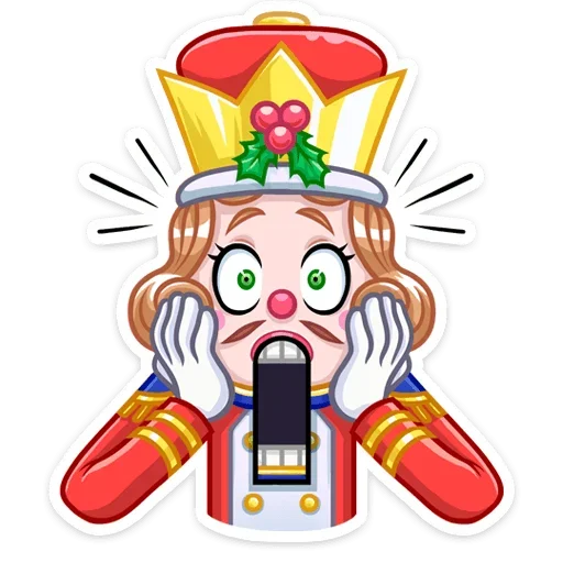 😱 Стикер «Щелкунчик» для Telegram