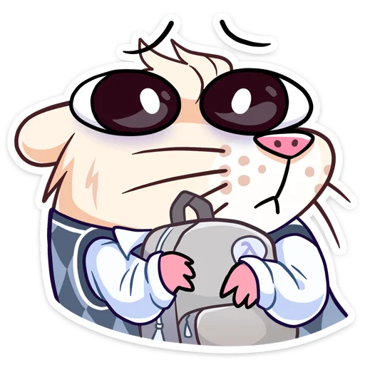 🥺 Стикер «Нутри в школе» для Telegram