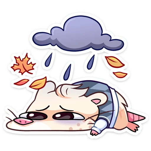 🌧 Стикер «Нутри в школе» для Telegram