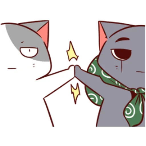 🤝 Стикер «Котик Нян ч.1» для Telegram