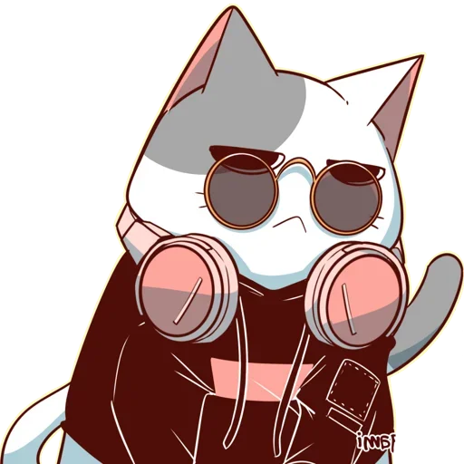 🐈 Стикер «Nyangami (kmvrt)» для Telegram