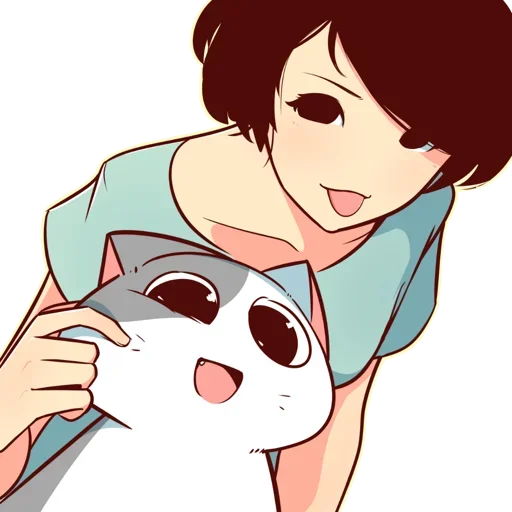 🐈 Стикер «Nyangami (kmvrt)» для Telegram