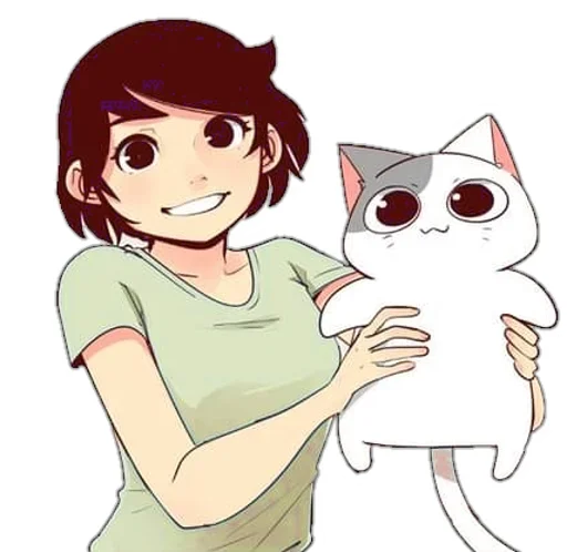 🐈 Стикер «Nyangami (kmvrt)» для Telegram